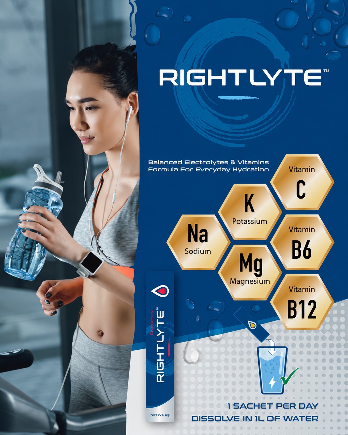 Rightlyte Balanced Electrolytes & Vitamins Formula