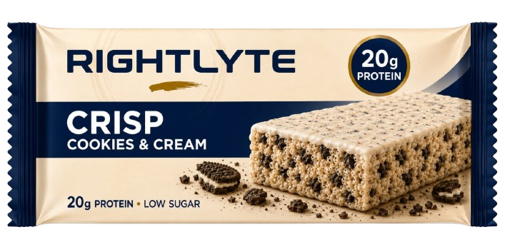 Rightlyte Crisp Bar Cookies & Cream